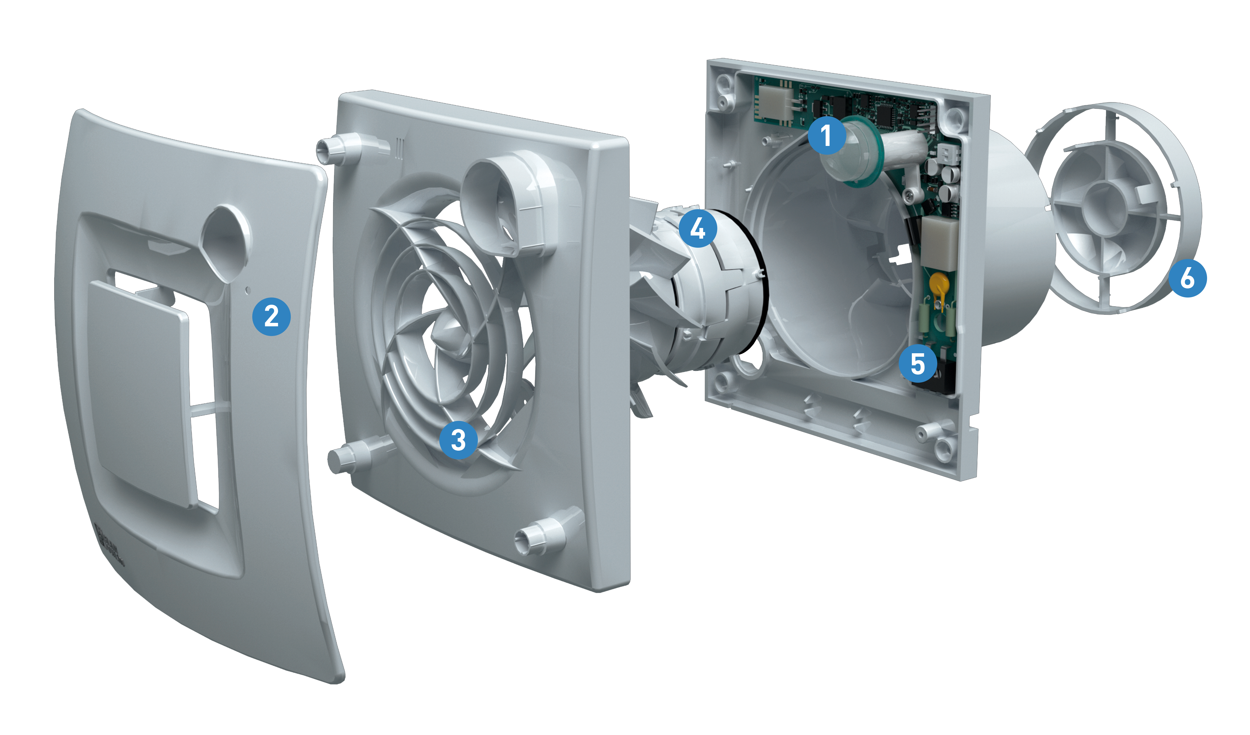 Extractor bano S&P 100mm control de humedad / presencia silent dual 100 - 5