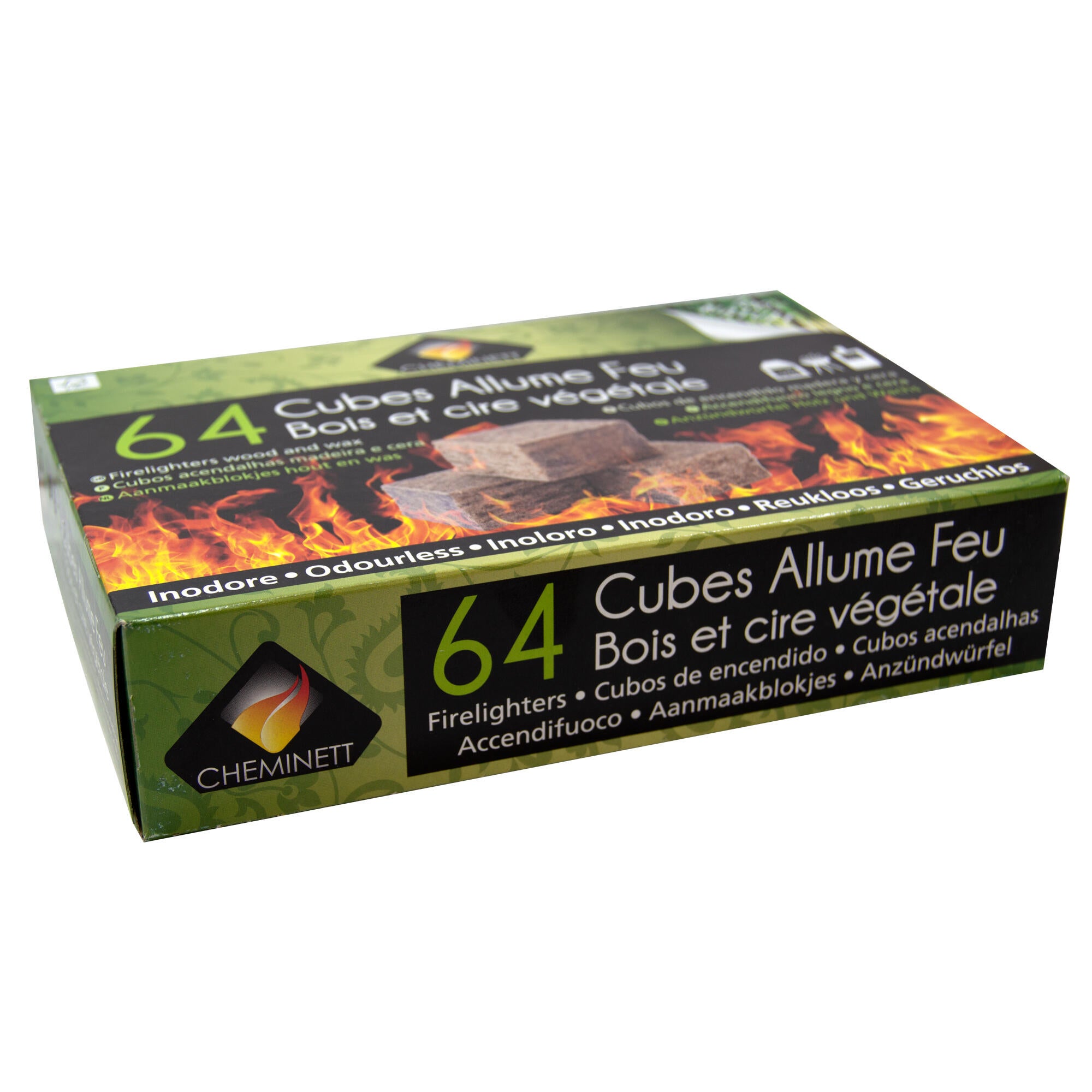 Cubos de encendido ecológico CHEMINETT Caja 64 unidades 100% Naturales - 3