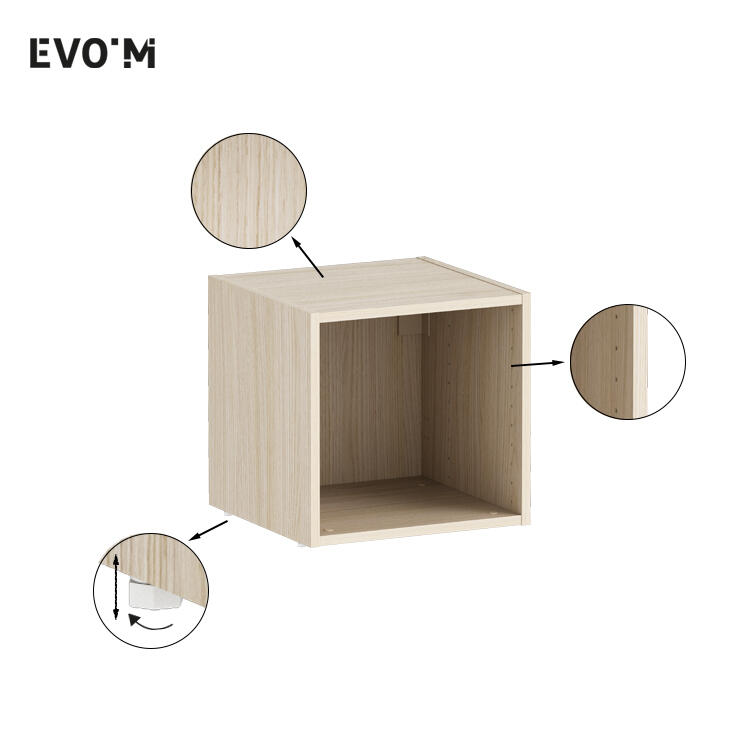Caisson SPACEO Evo'M effet Chêne H.38,4 X L.40 X P.38 cm - 4