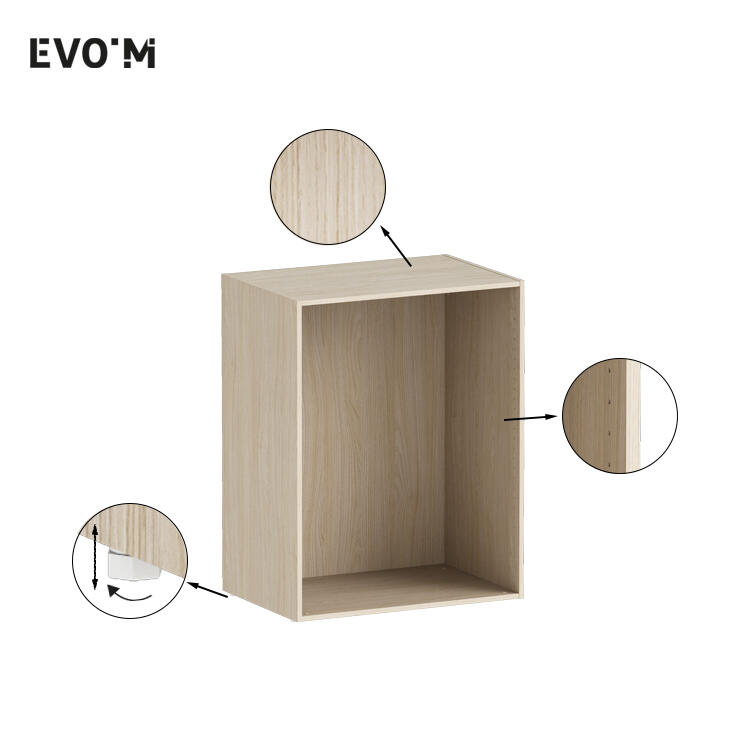 Caisson SPACEO Evo'M effet Chêne H.102,4 X L.80 X P.54 cm - 3