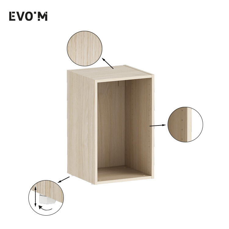 Caisson SPACEO Evo'M effet Chêne H.64 X L.40 X P.38 cm - 5