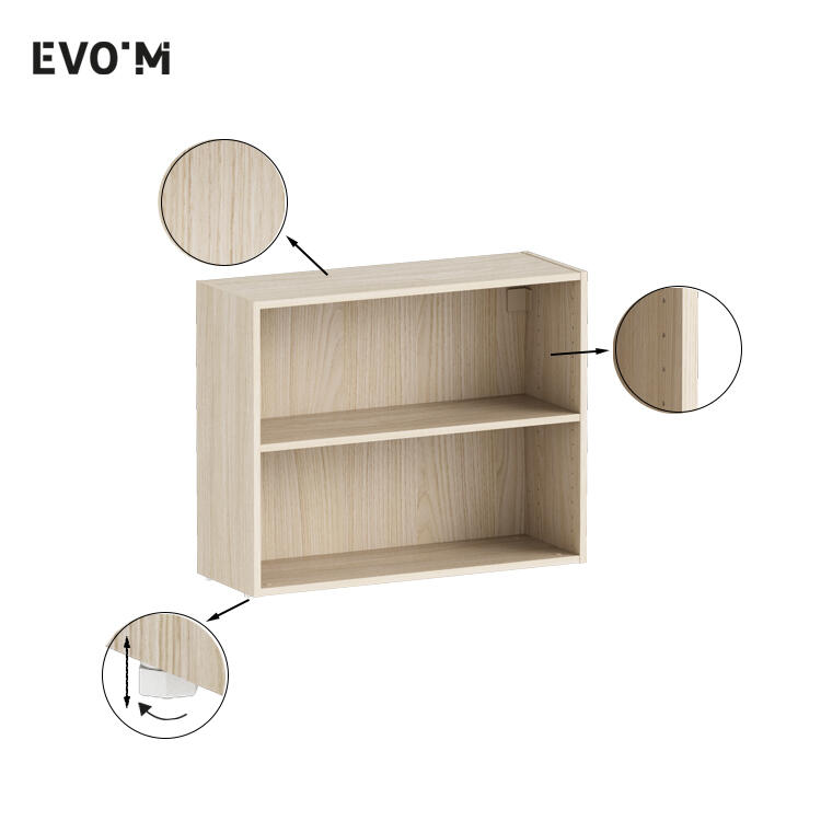 Caisson + 1 tablette SPACEO Evo'M effet Chêne H.64 X L.80 P.28 cm - 2