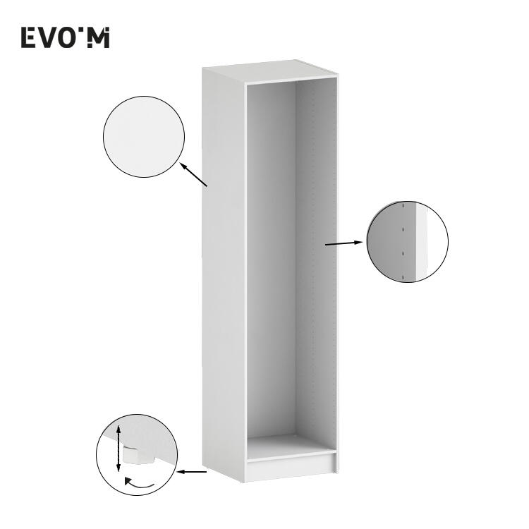 Módulo 230,4x60x54 cm branco Spaceo Evo'M - 8