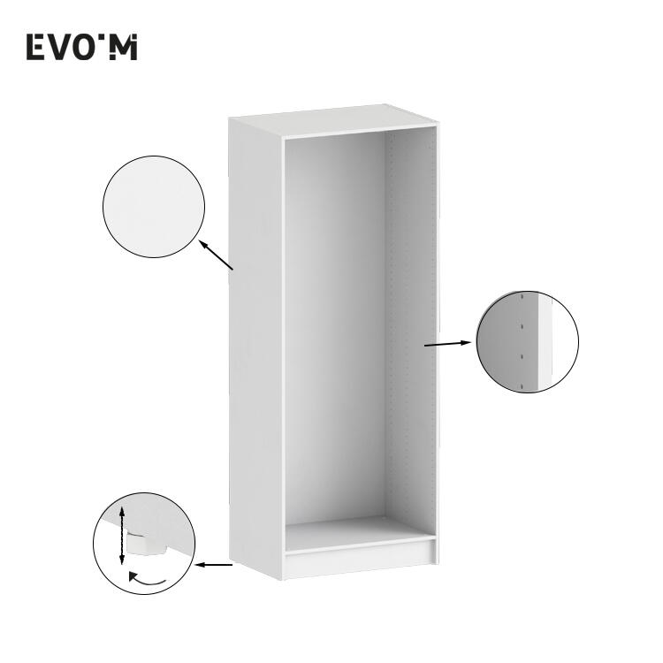 Módulo 204,8x80x54 cm branco Spaceo Evo'M - 7