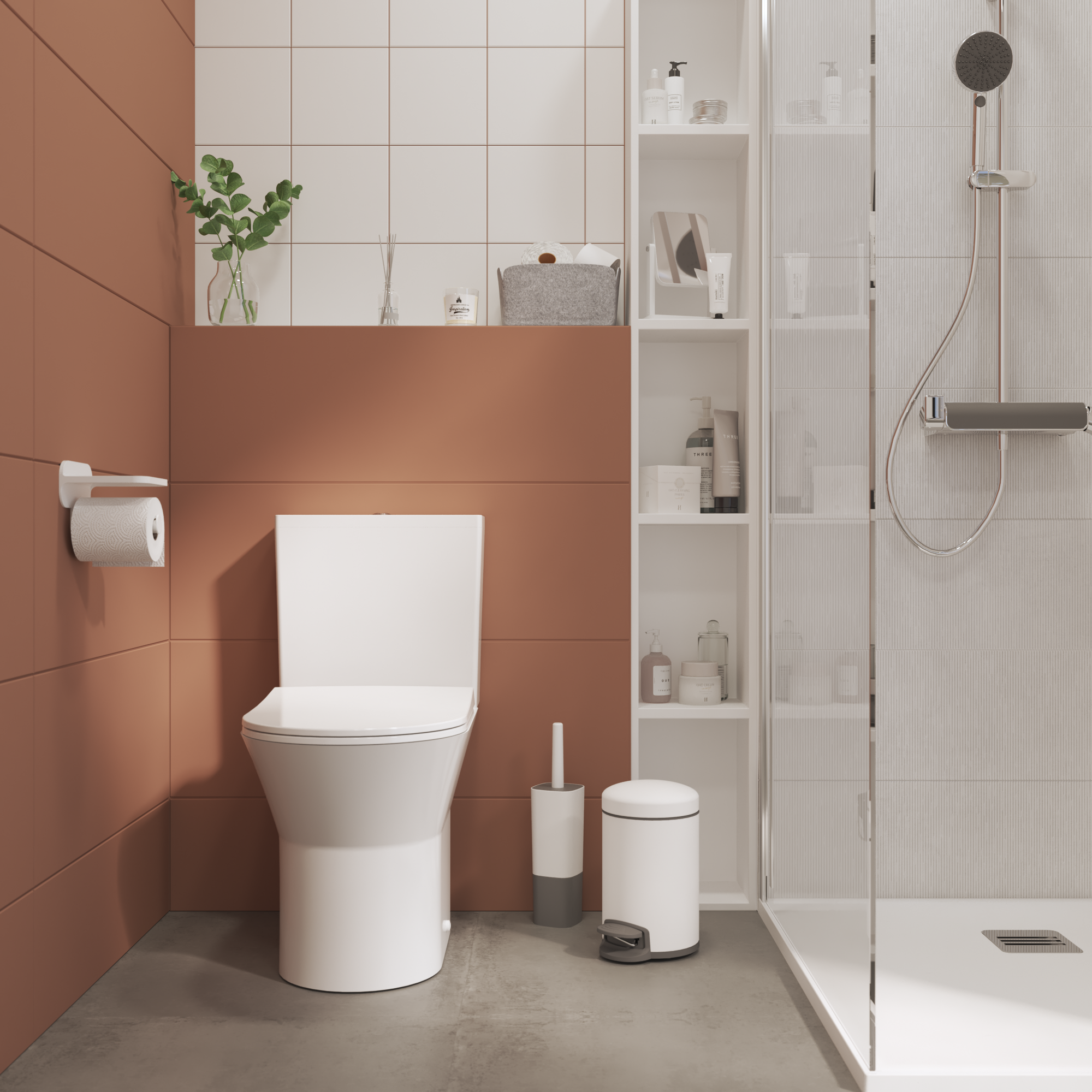 Pack sanita profundidade 60cm saída dupla branco Sensea Easy - 4