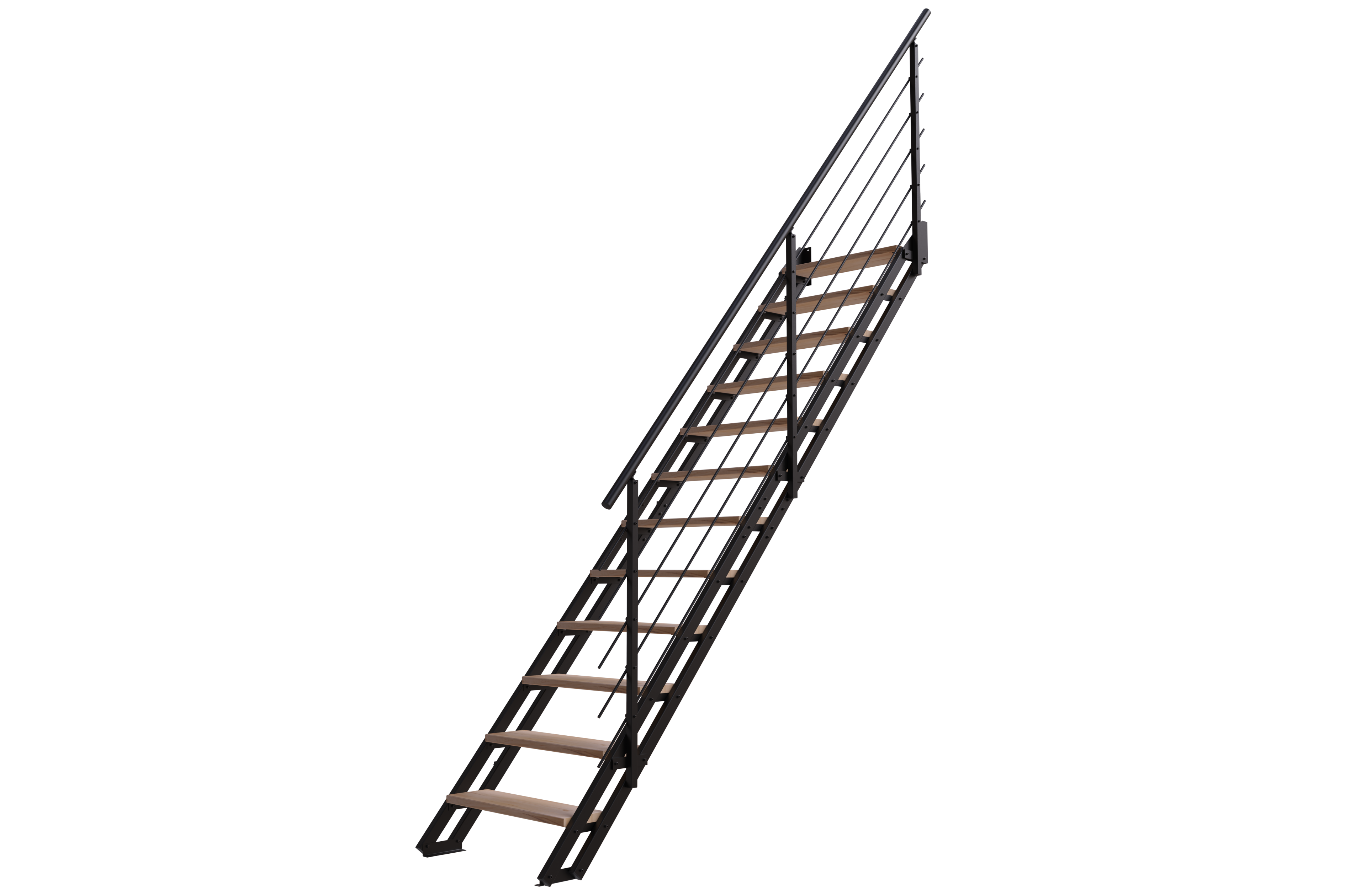 Rambarde Escalier ESCAVARIO noir main courante noire - 6