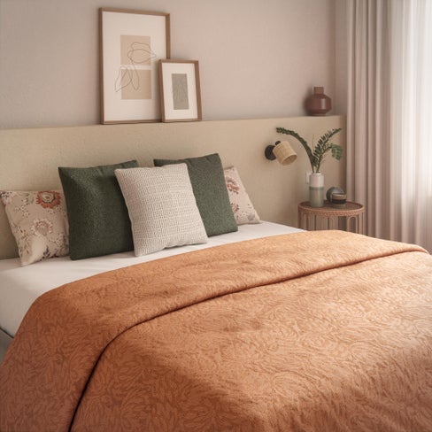 Edredones nórdicos para cama - Terrakotta