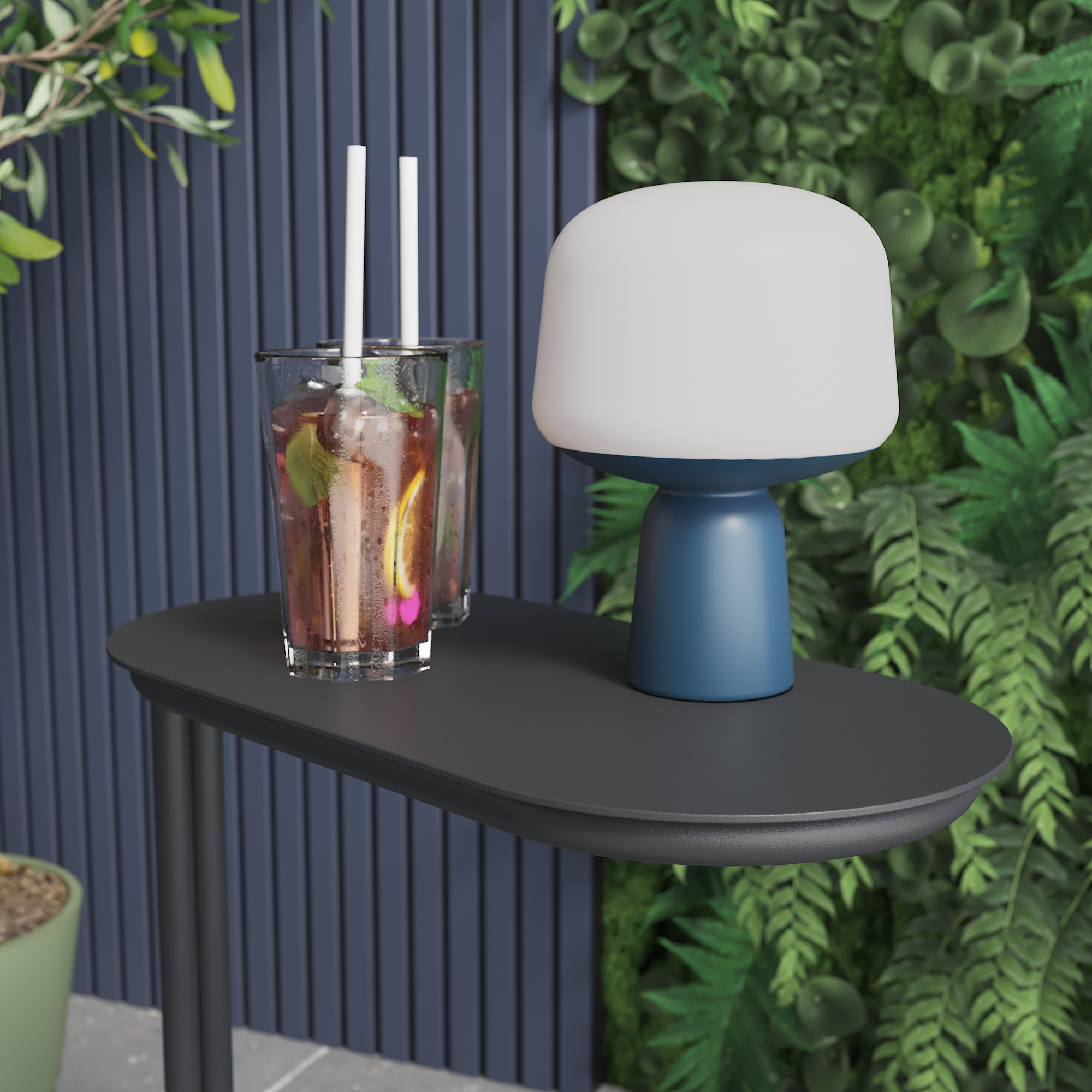 Candeeiro de mesa Inspire Luno 80lm IP44 azul Inspire - 8