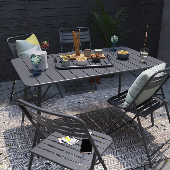 dining-table-cafe-II-origami-4P-foldable-steel-anthracite