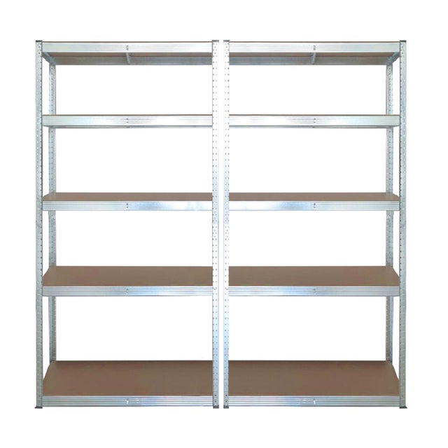 Pack 2 estantes de madeira e metal 180x90x40 cm 175Kg por prateleira AR Shelving