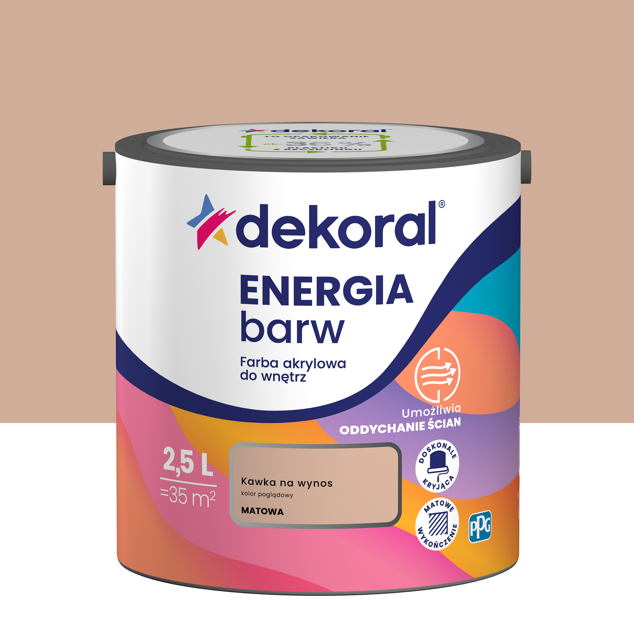 Farba Dekoral Energia Barw Kawka na wynos 2.5 l