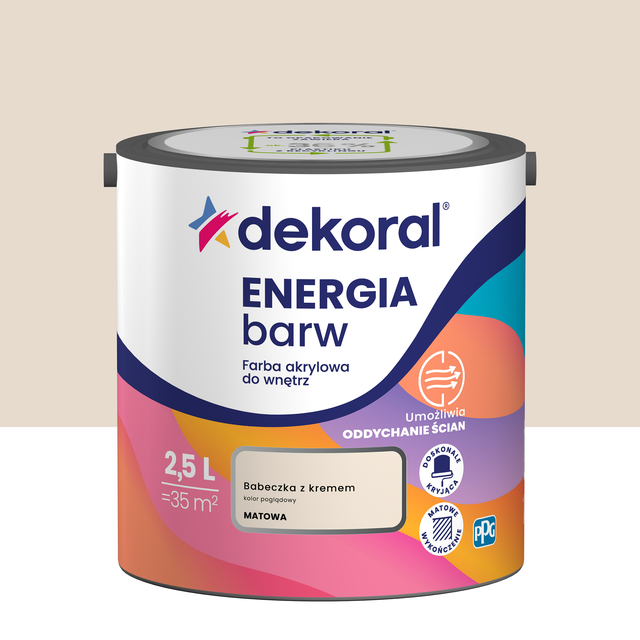 Farba Dekoral Energia Barw Babeczka 2.5 l