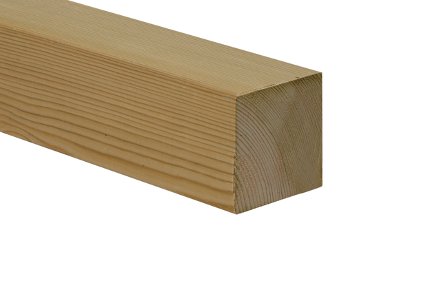 POTEAU PIN CARRE 7X7X180CM VERT CL4
