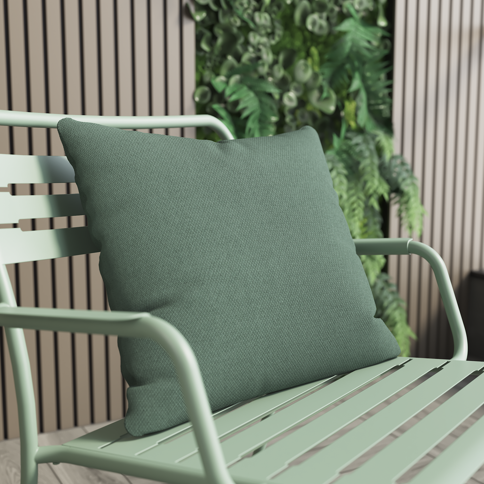 Almofada para exterior 40x40 cm verde Naterial - 6