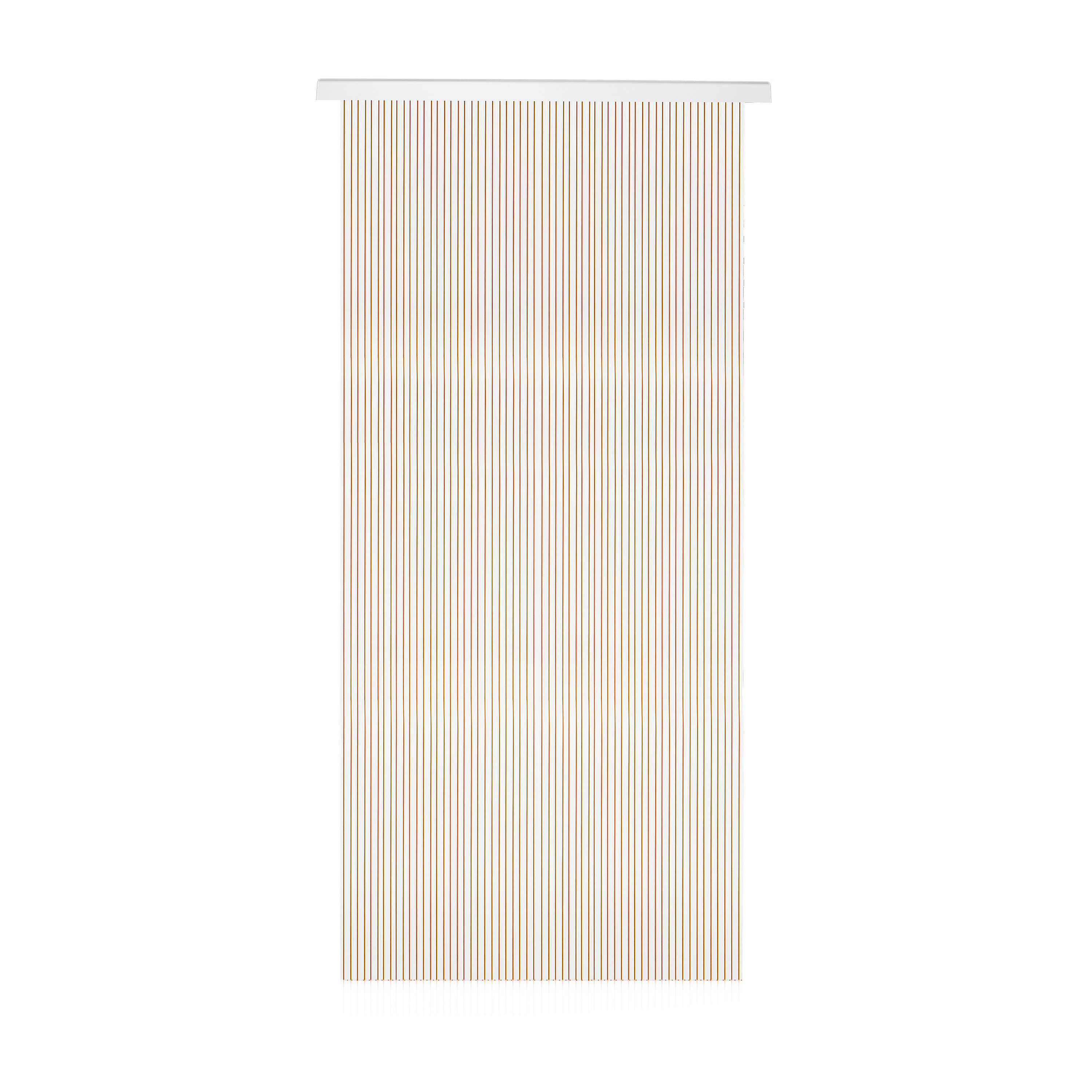 Cortina de puerta pvc guadiana miel-transparente 90 x 210 cm