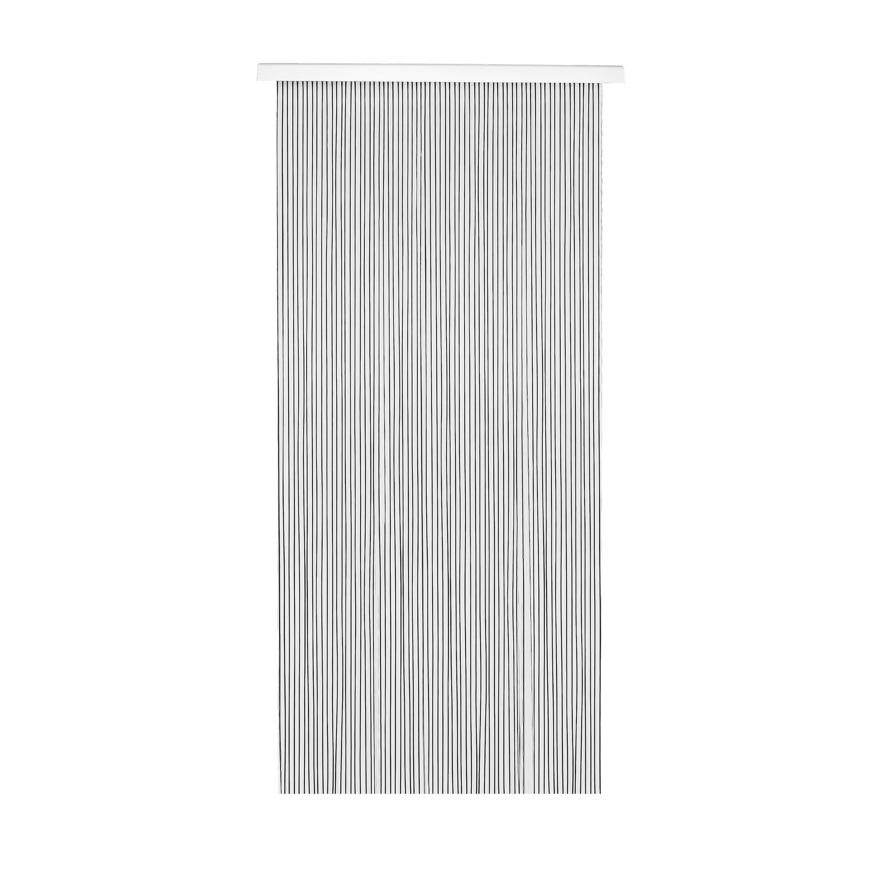 Cortina de puerta plástico guadiana marrón-transparente 90 x 210 cm