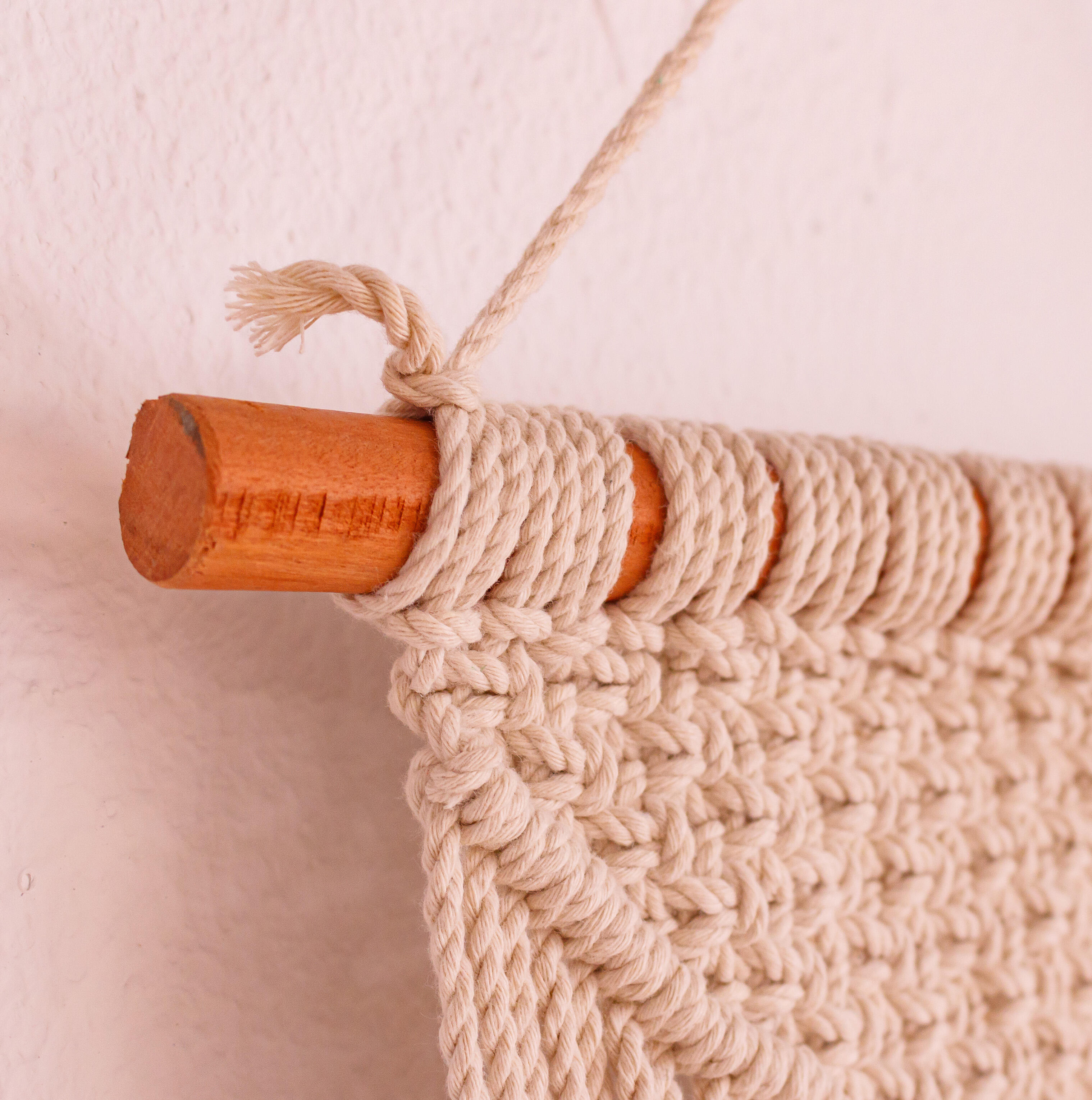 Painel decorativo perede macrame 40 x 60 cm  Nº3 - 4