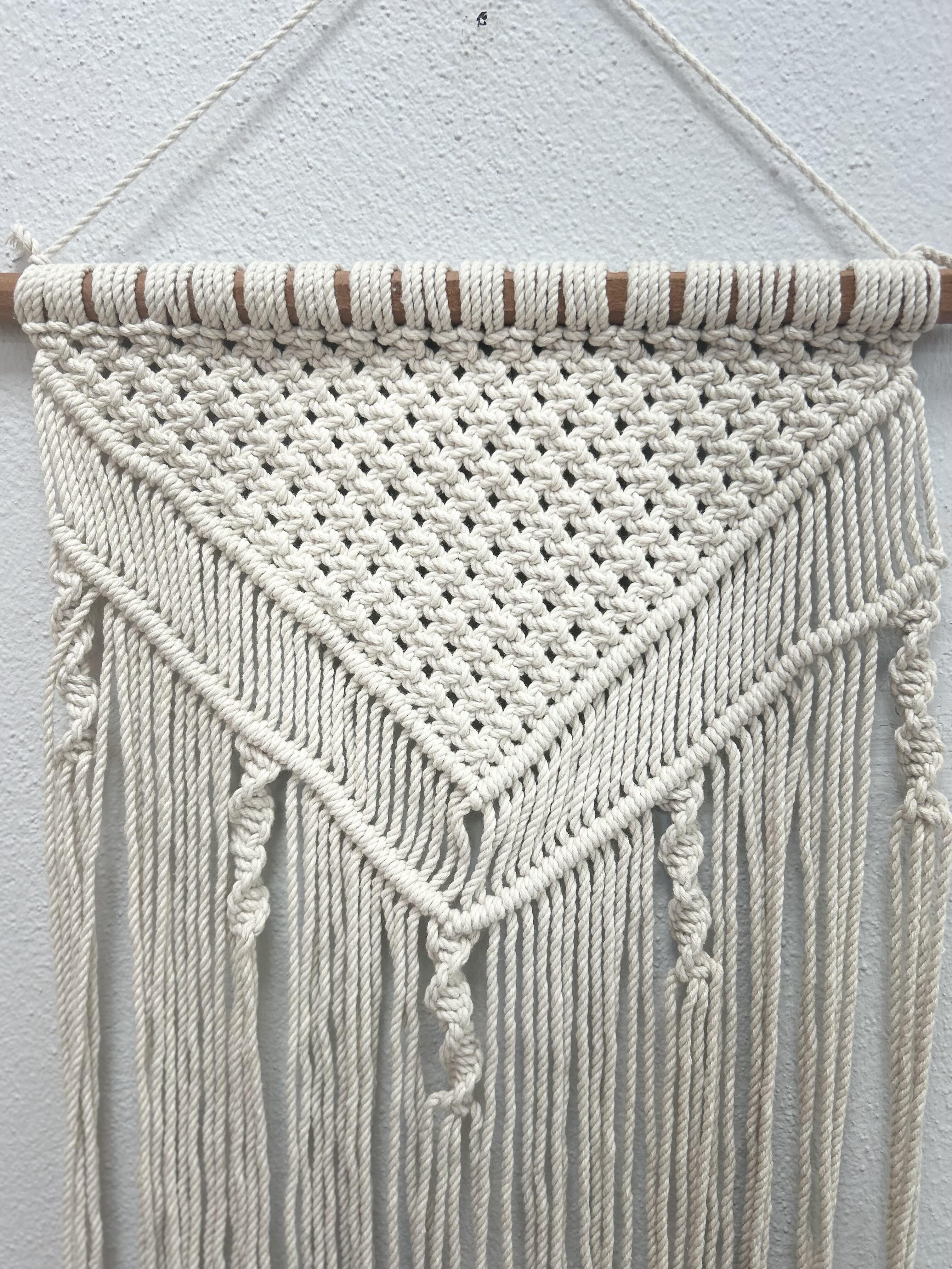 Painel decorativo perede macrame 40 x 60 cm  Nº3 - 7