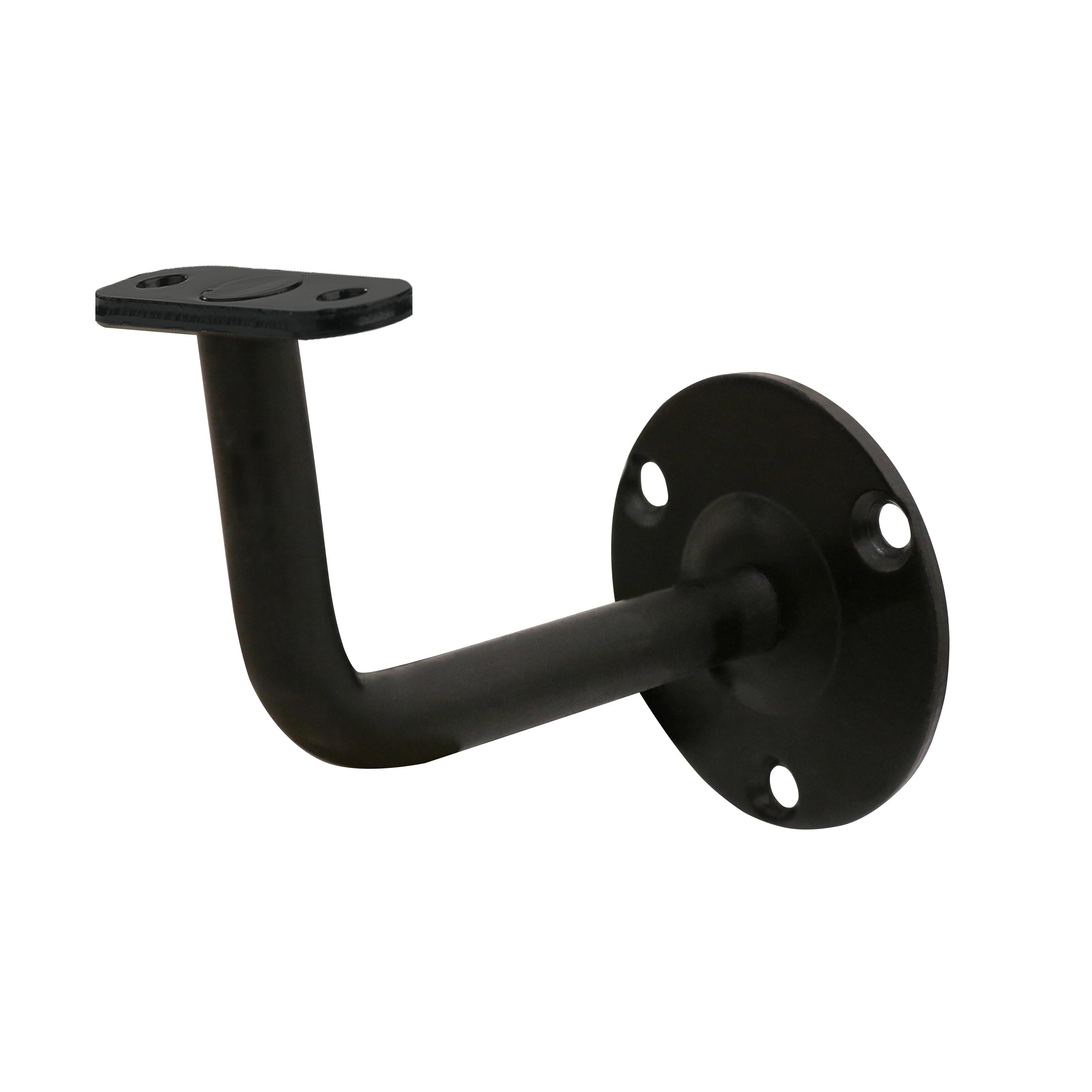 Soporte pasamanos negro mate fijacion a pared 42mm de diametro - 5