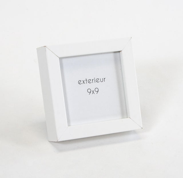 Cadre Lario, l.9 x H.9 cm blanc, INSPIRE