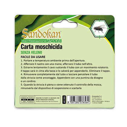 Trappola adesiva per mosche e mosche da frutta SANDOKAN, 4 pezzi - 5