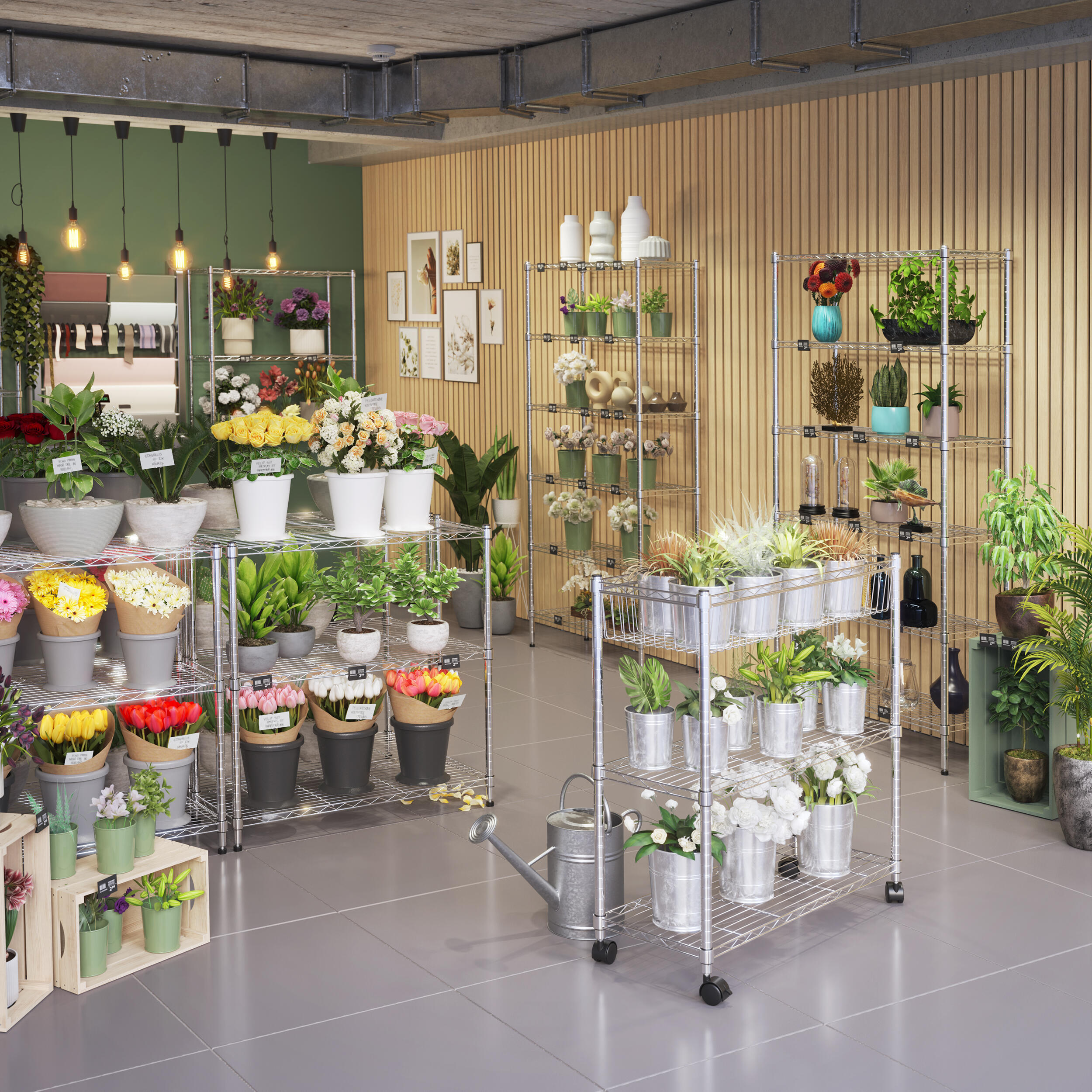 etiqueta cromada floristas a re - 4