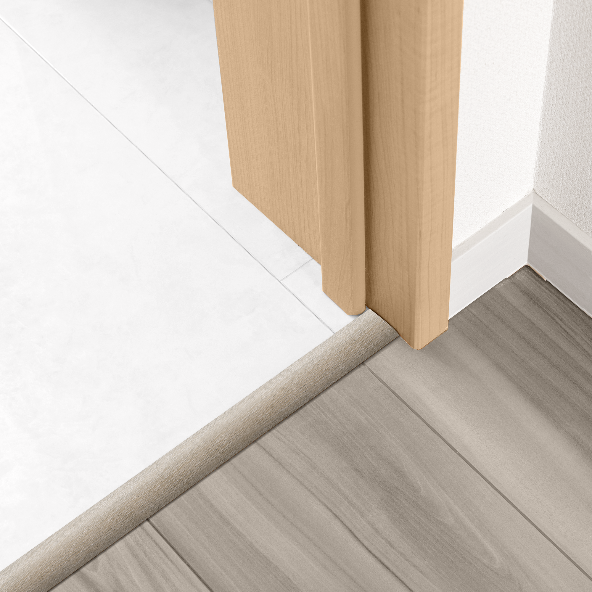 Barre de seuil alu décor 75 à fixer, l.3.7 cm x L.83 cm ARTENS - 2