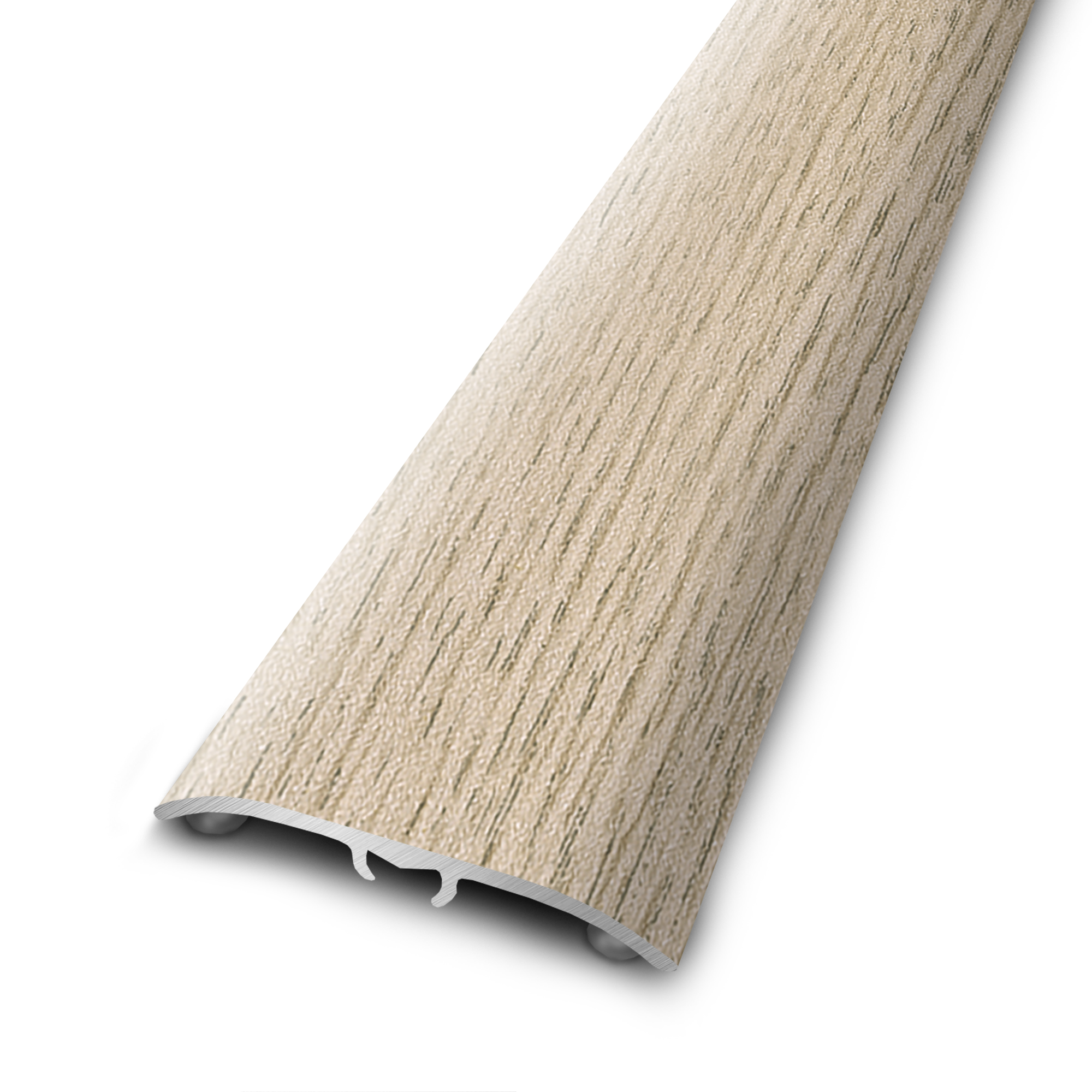 Perfil de umbral 4 en 1 de aluminio color madera beige 830x37 mm artens bg220