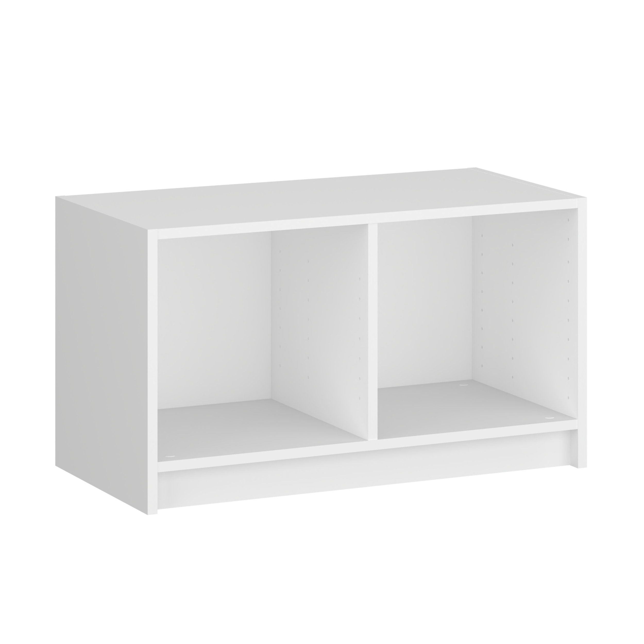 Korpus szafki na buty siedzisko 75.2 x 44.4 x 45 cm biały