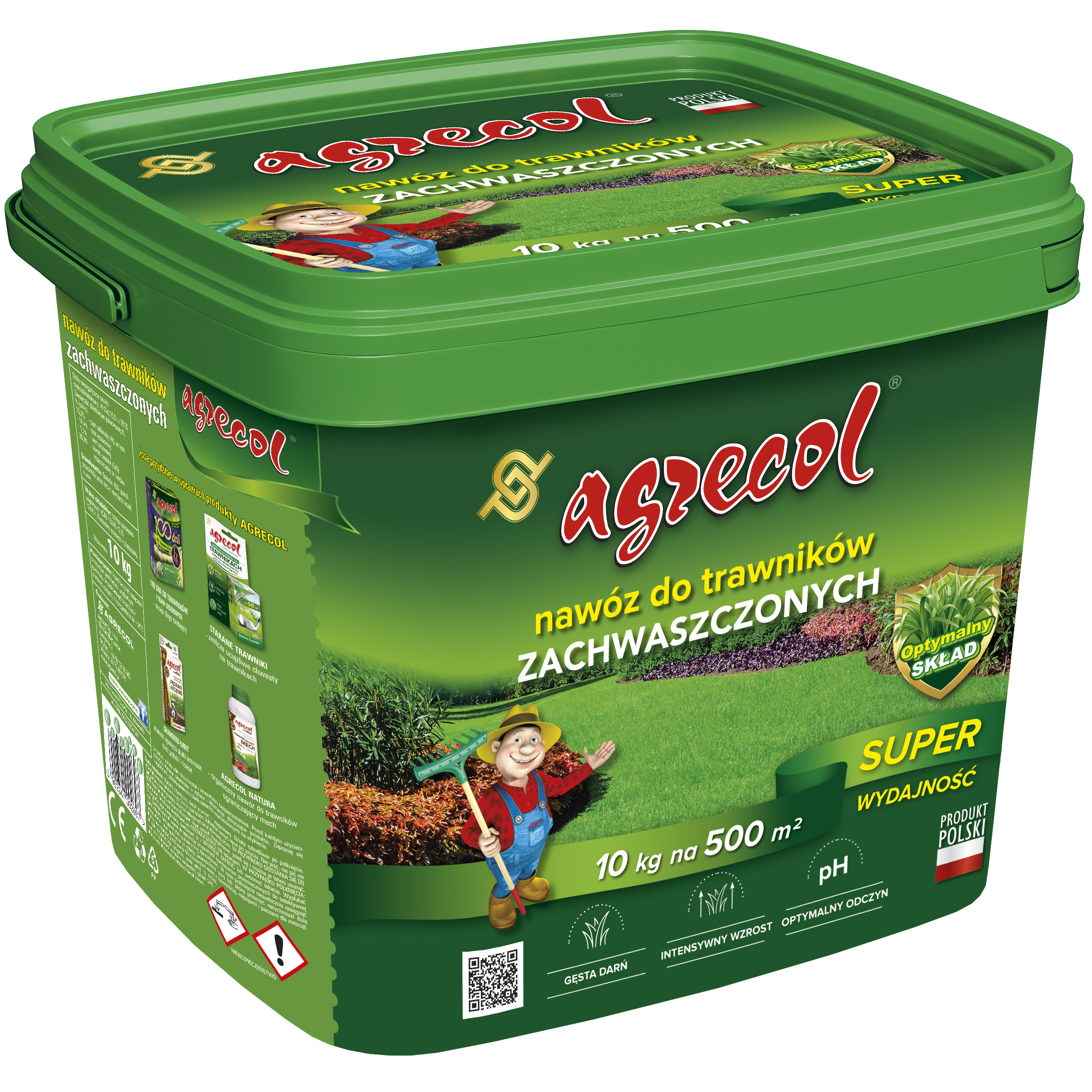 Nawóz do trawników zachwaszczonych 10kg Agrecol