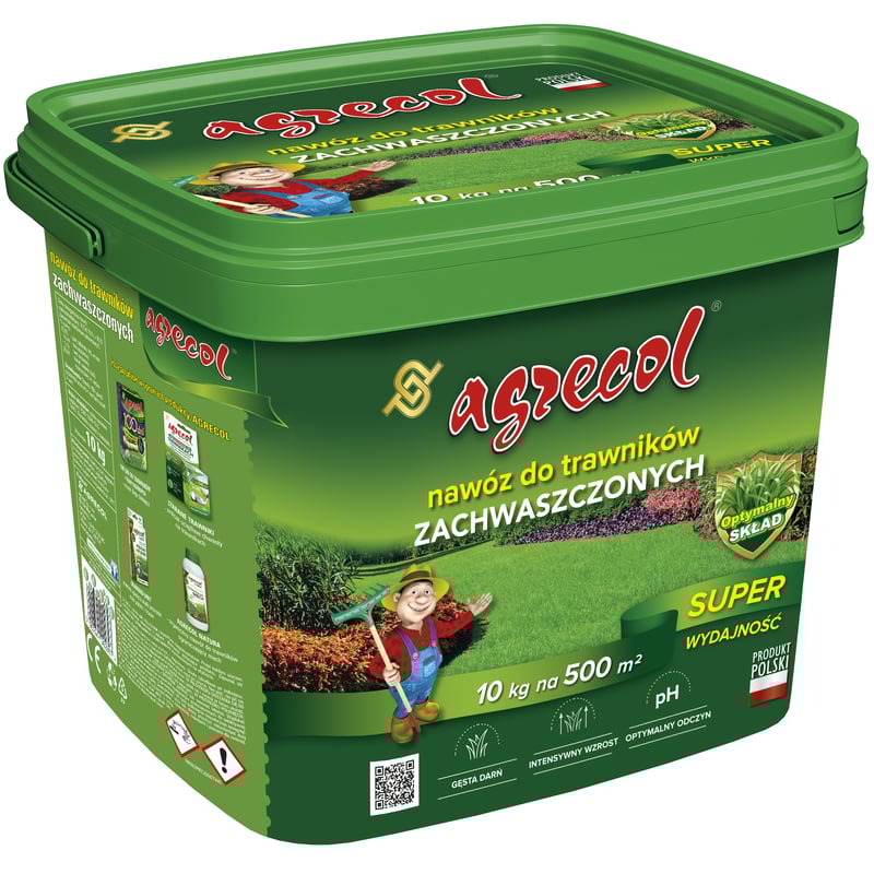 Nawóz do trawników zachwaszczonych 10kg Agrecol