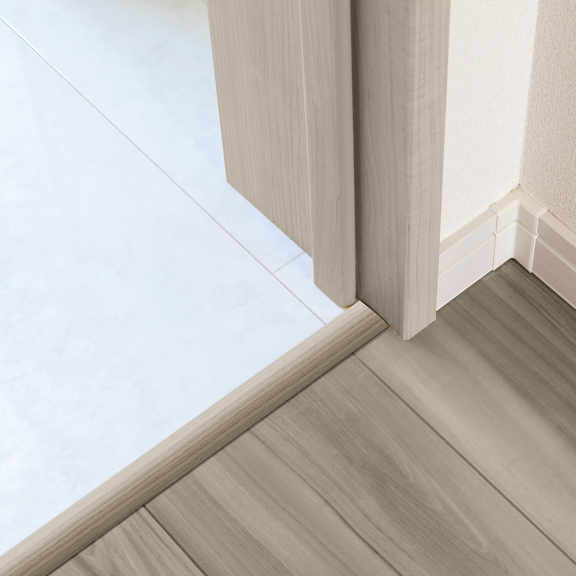 Barre de seuil alu décor 140 à fixer, l.4.7 cm x L.93 cm ARTENS - 2