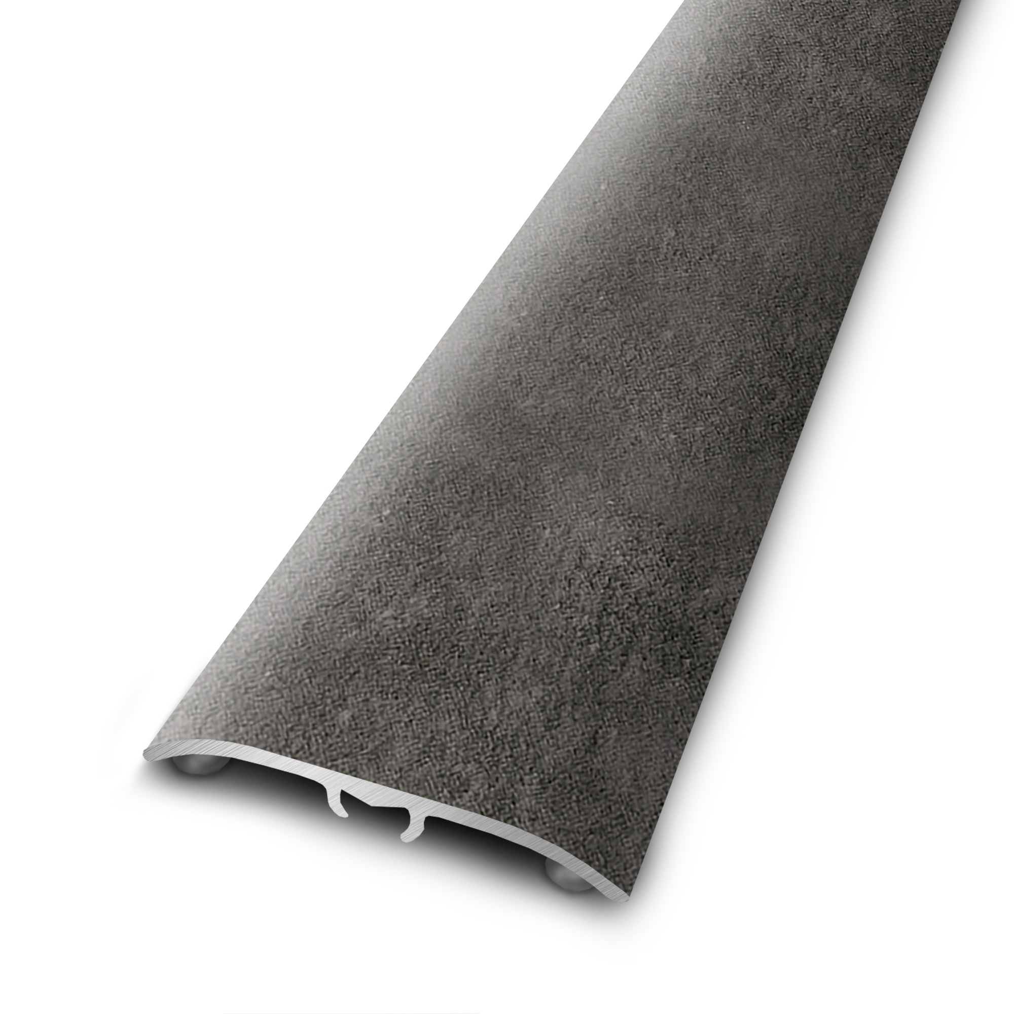 Perfil de umbral 4 en 1 de aluminio gris 830x37 mm artens cer520