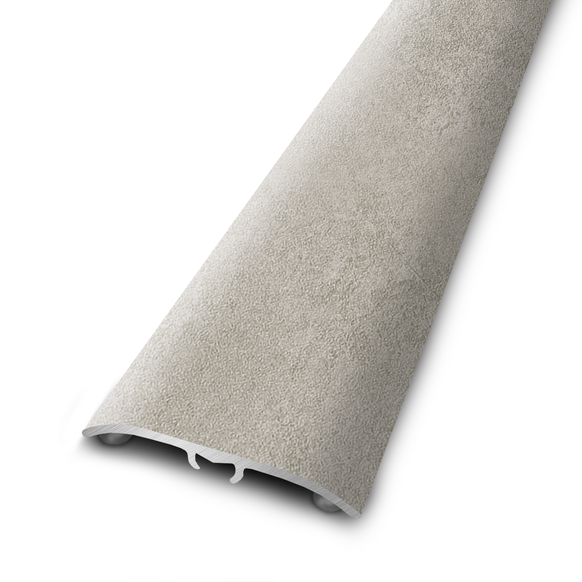 Perfil de umbral 4 en 1 de aluminio color madera gris 83 cm artens cer510