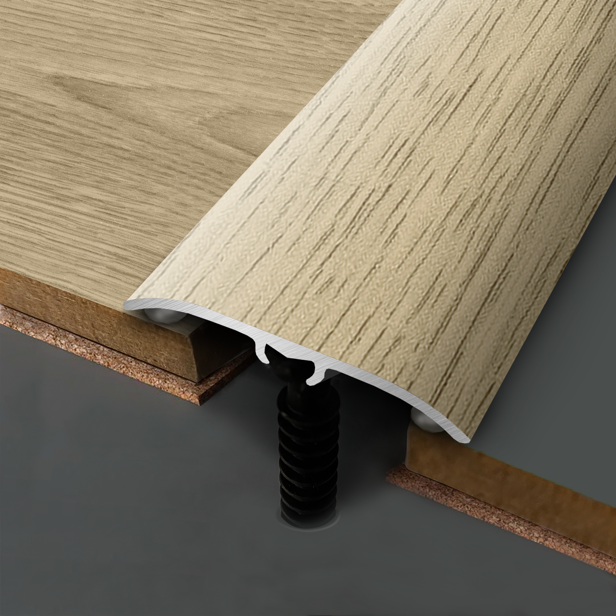 Barre de seuil alu décor 720 à fixer, l.3.7 cm x L.83 cm ARTENS - 3