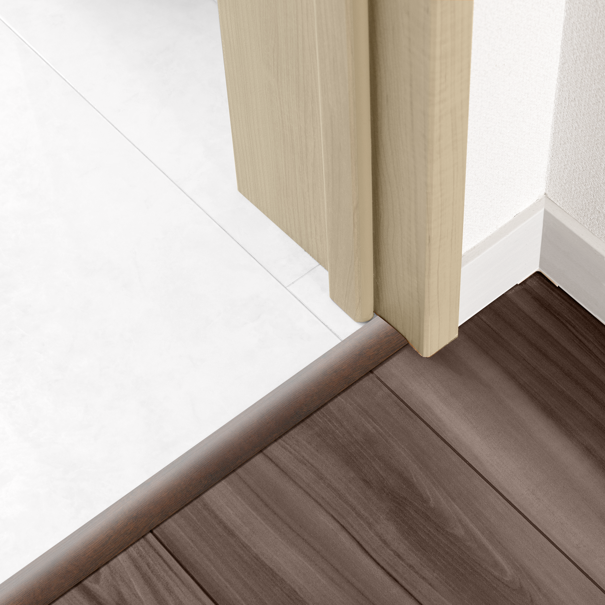 Barre de seuil 4 en 1 alu décor 760 à fixer, l.3.7 cm x L.83 cm ARTENS - 2