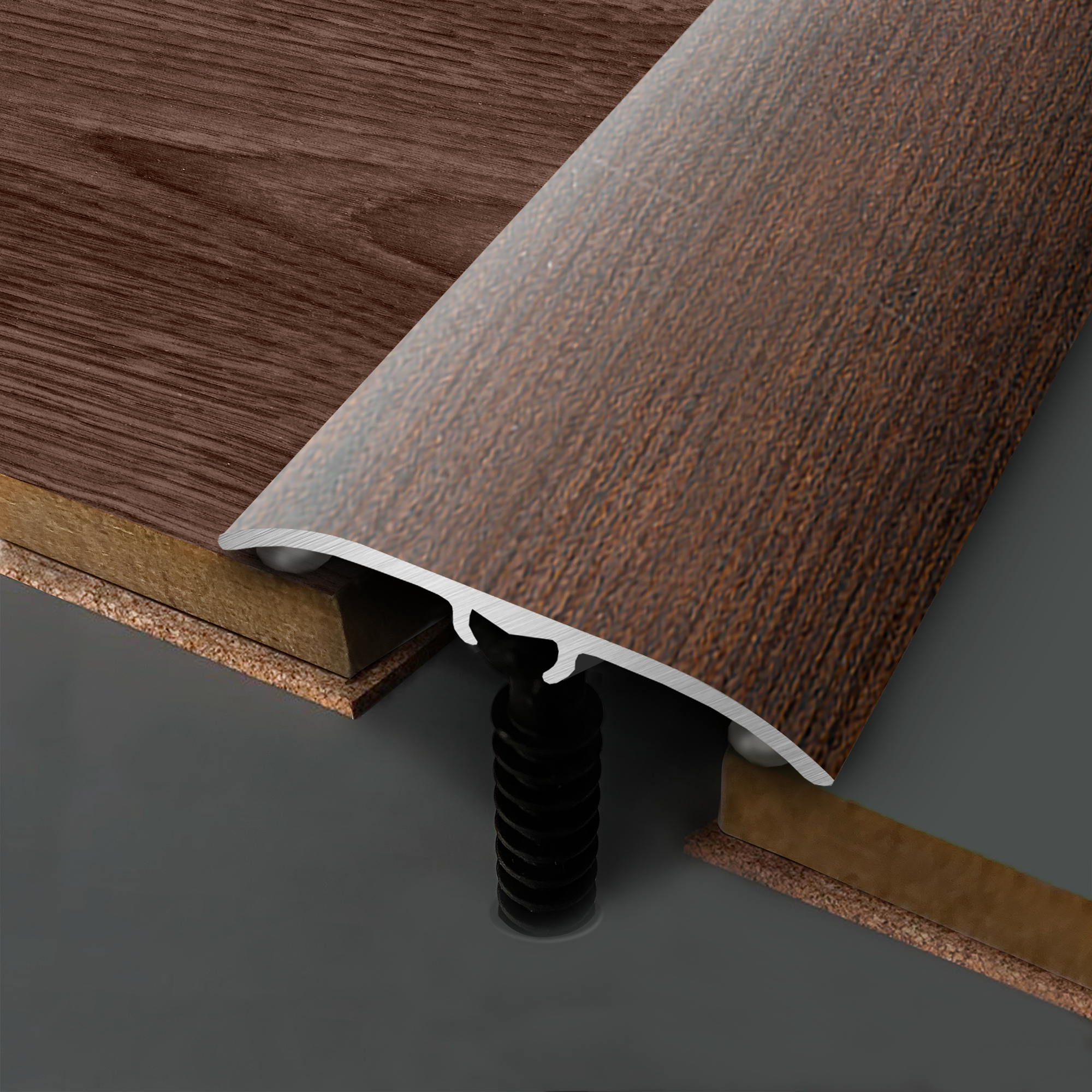 Barre de seuil 4 en 1 alu décor 760 à fixer, l.3.7 cm x L.83 cm ARTENS - 3