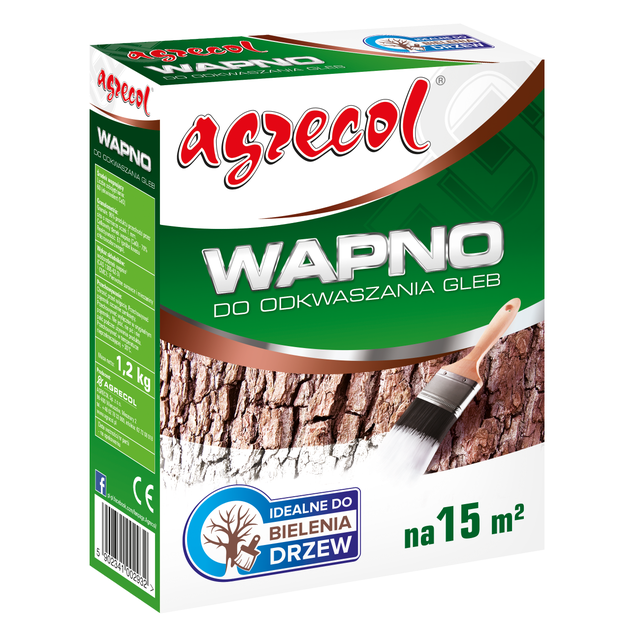 Wapno do bielenia drzew 1.2kg Agrecol