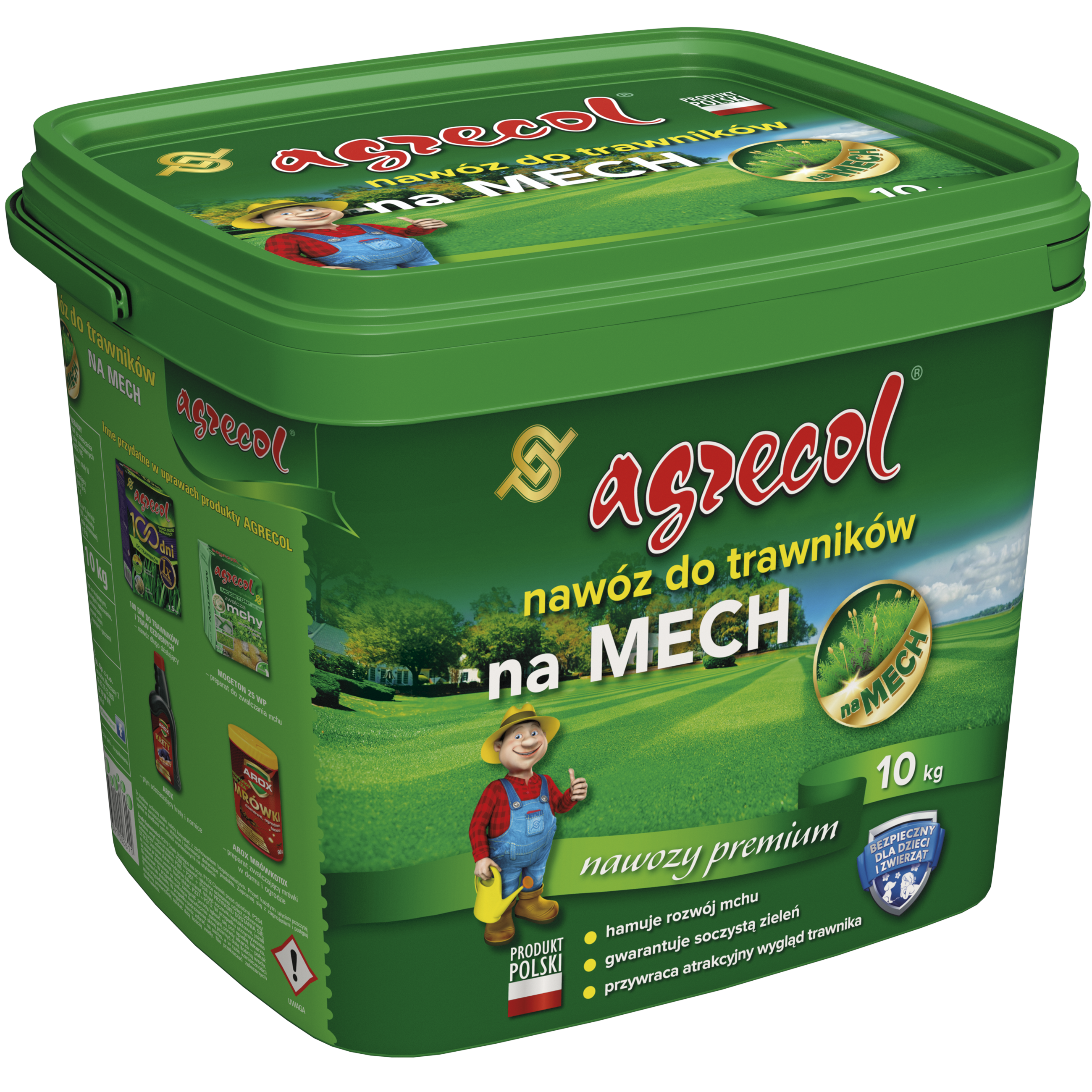 Nawóz do trawnika na mech 10kg Agrecol