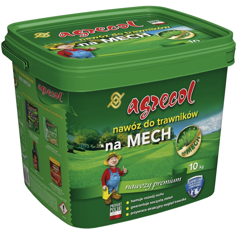 Nawóz do trawnika na mech 10kg Agrecol