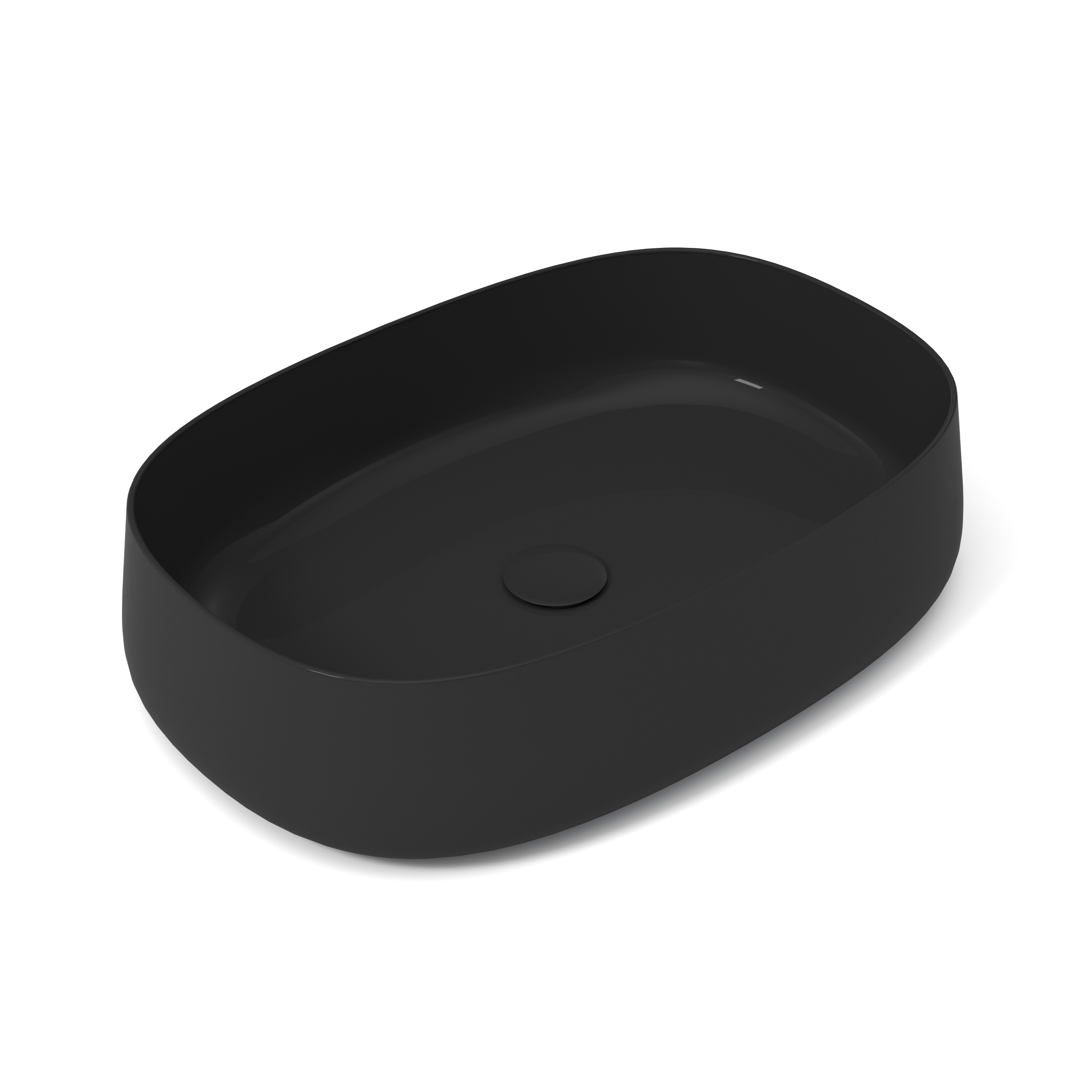 Lavabo da appoggio Paddle OLYMPIA CERAMICA rettangolare in ceramica L 60 x H 40 x P 40 cm nero - 2