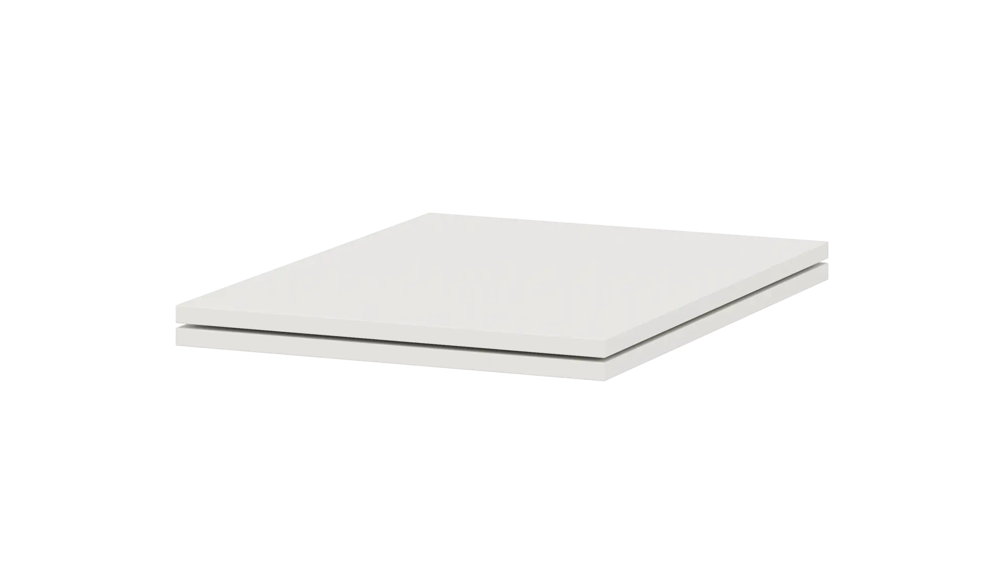 Zestaw półek do szafek stojących 45 cm biały 2 szt. Delinia iD
