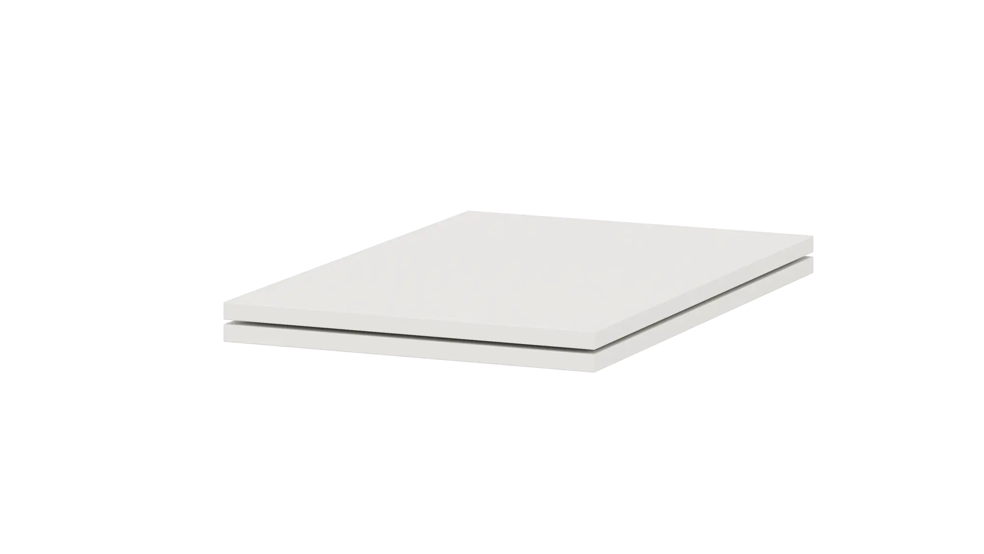 Zestaw półek do szafek stojących 40 cm biały 2 szt. Delinia iD