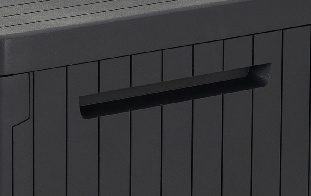 Arcón de resina para exterior KETER City Box 57.8 x 55 x 44 cm y capacidad de 113 L - 9