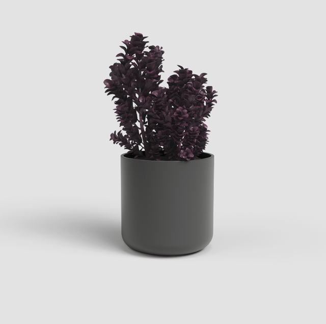 Vaso de cerâmica JUNO 19CM ANTRACITE