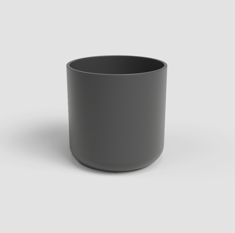 Vaso de cerâmica JUNO 19CM ANTRACITE - 2