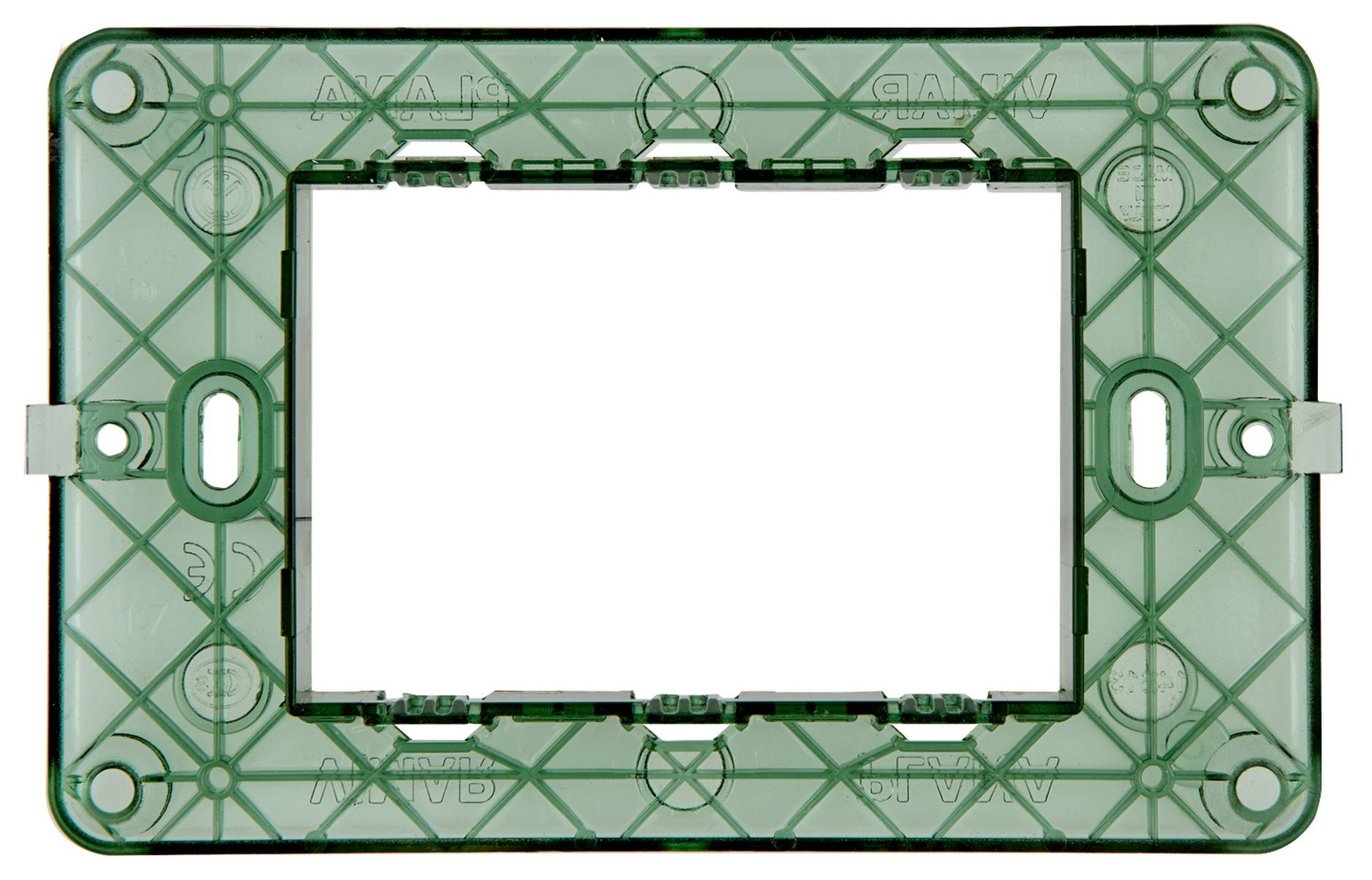 Supporto 3 moduli Plana VIMAR verde - 3