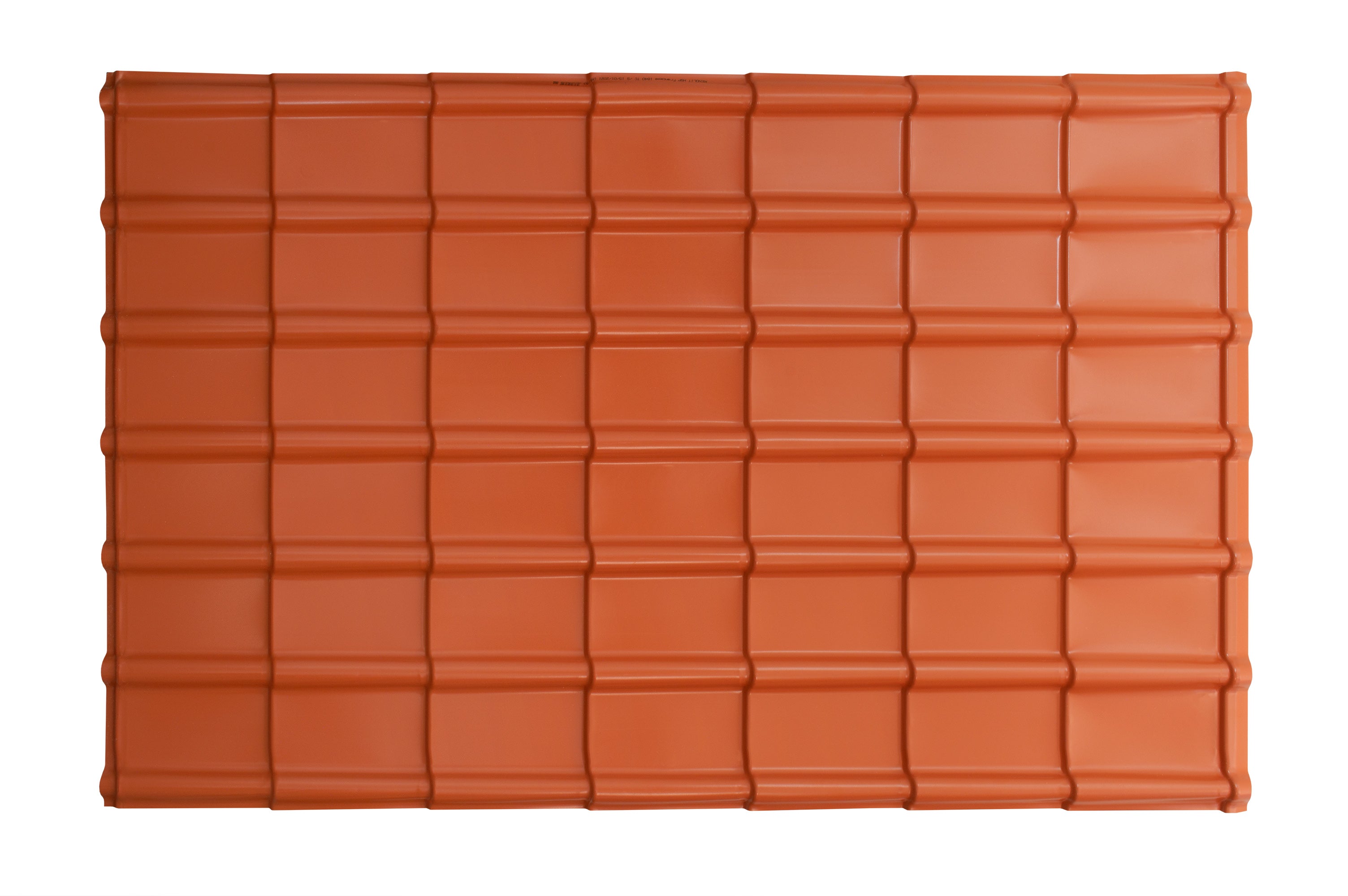 Feuille imitation tuile PVC ondulé marron l.1180 x L.1840mm RENOLIT - 5