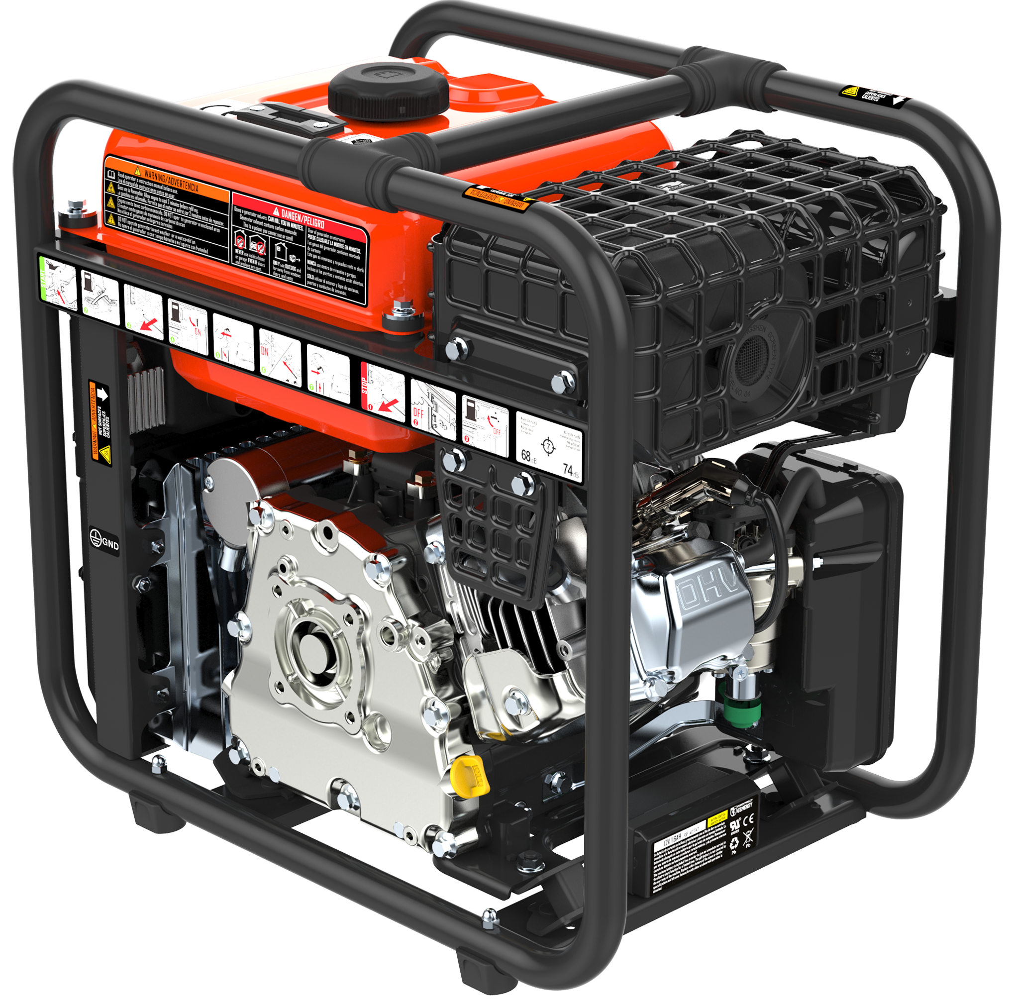 Gerador inverter a gasolina arranque elétrico 4800W/4200W Genergy Feroe - 9
