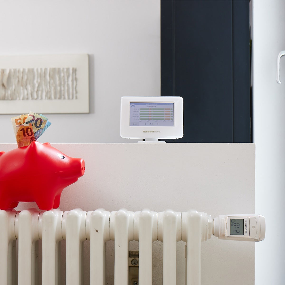 Pack 4 têtes radiateur thermostatique connectées écran Evohome THR92 HONEYWELL - 4